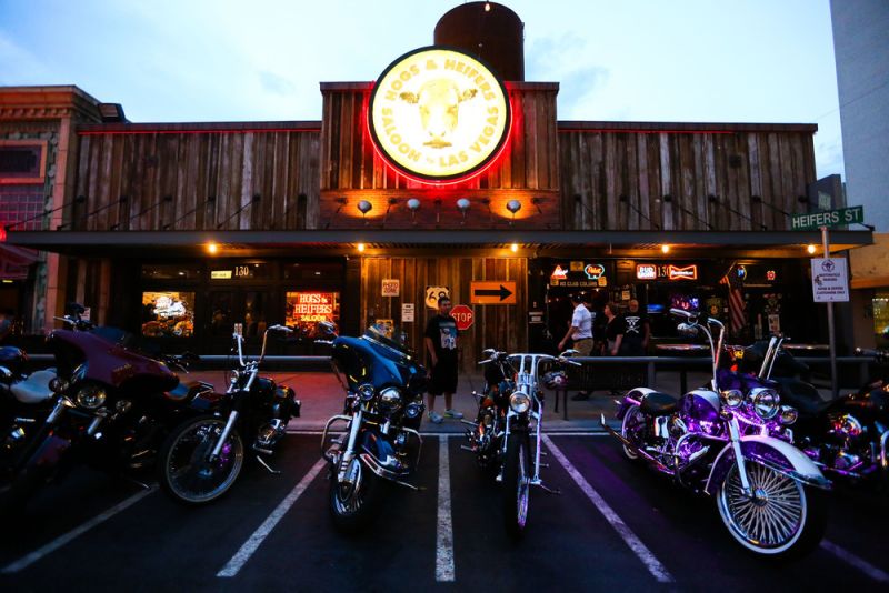 The Hogs & Heifers Saloon in downtown Las Vegas