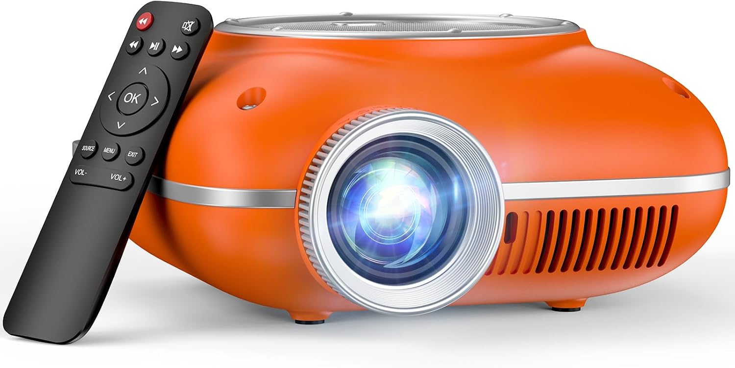 HOMPOW Mini Projector (1080p, Bluetooth)