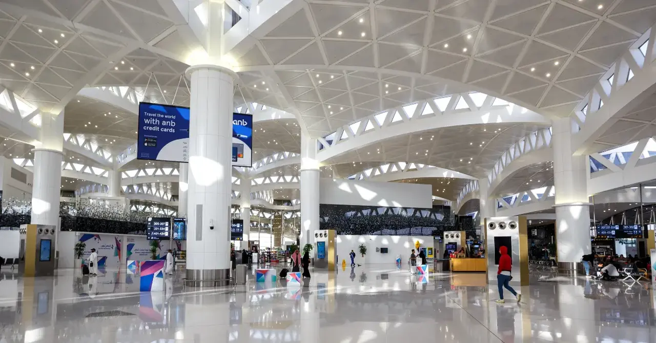 The revamped Terminal 2 at King Khalid International Airport in Riyadh