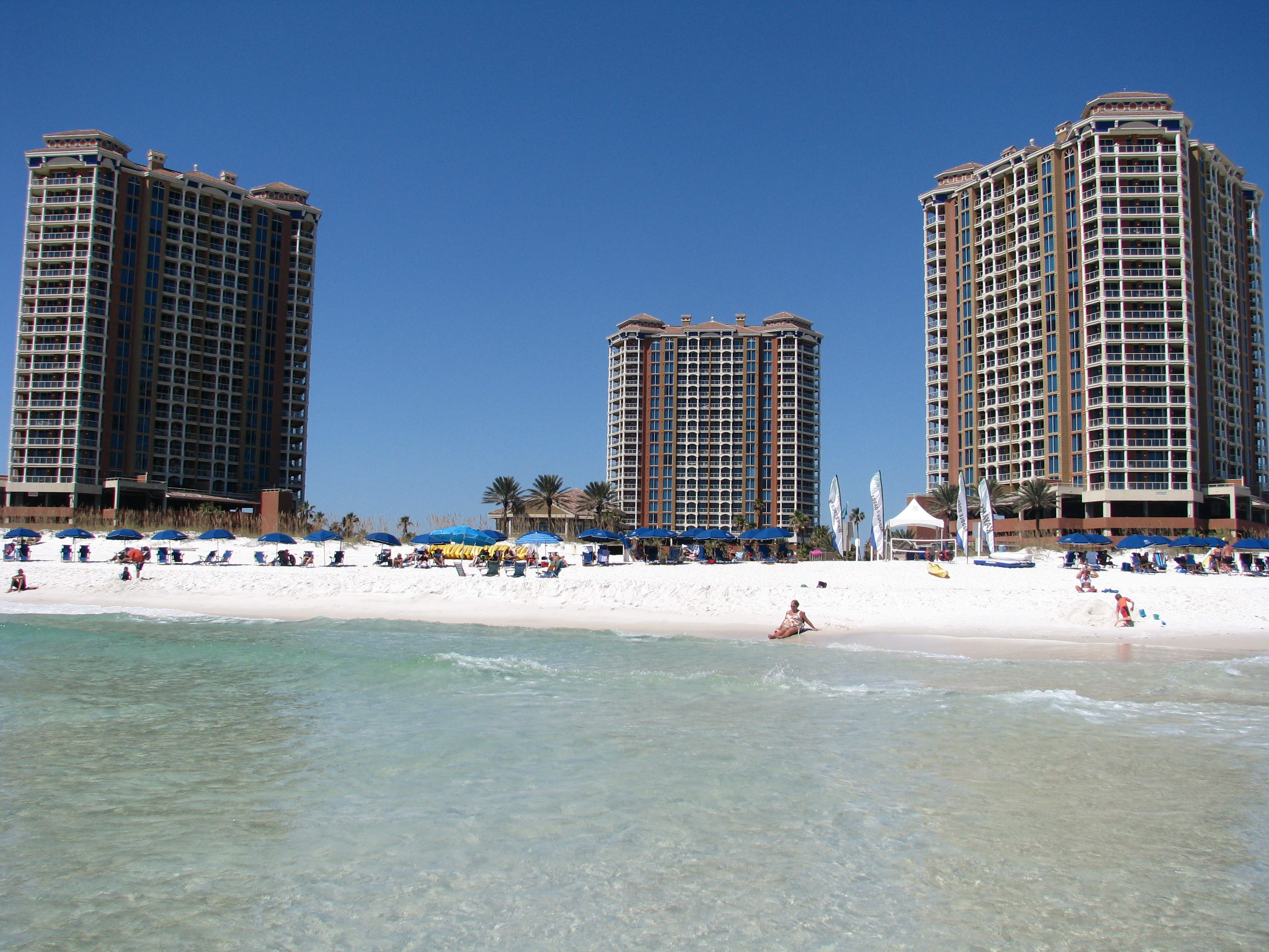 Beachfront condos along the Florida Panhandle before the storm