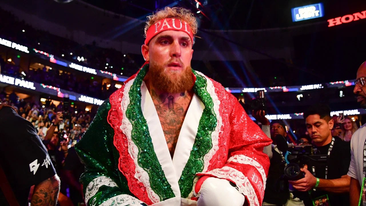 Jake Paul walks to the ring in front of a packed arena — the man who made the athlete-to-fighter crossover a legitimate lane, and the template James Collins just followed into London's Copper Box.