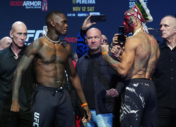 Israel Adesanya and Alex Pereira face off — the real sport's raw edge. Saturday's Copper Box chaos was something else entirely.