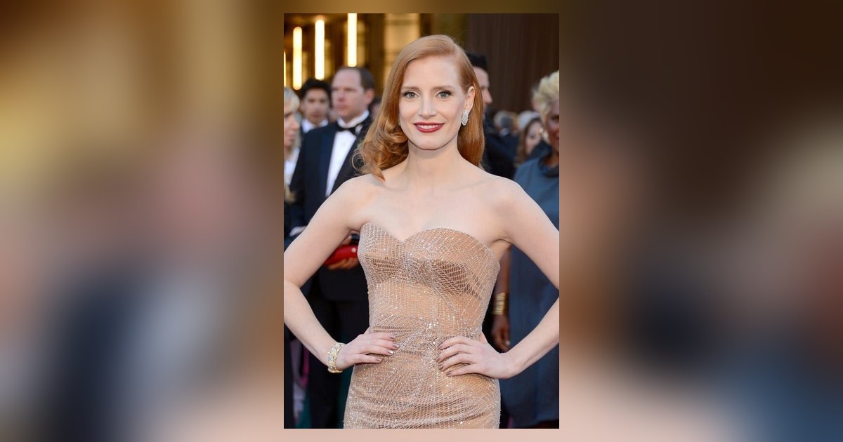 Jessica Chastain on the red carpet