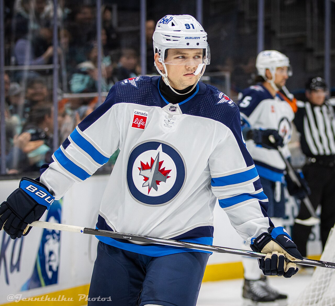 Cole Perfetti with the Winnipeg Jets (file photo)
