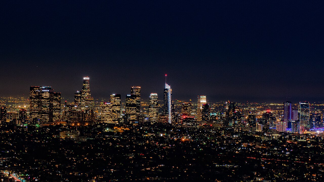 Downtown Los Angeles at night