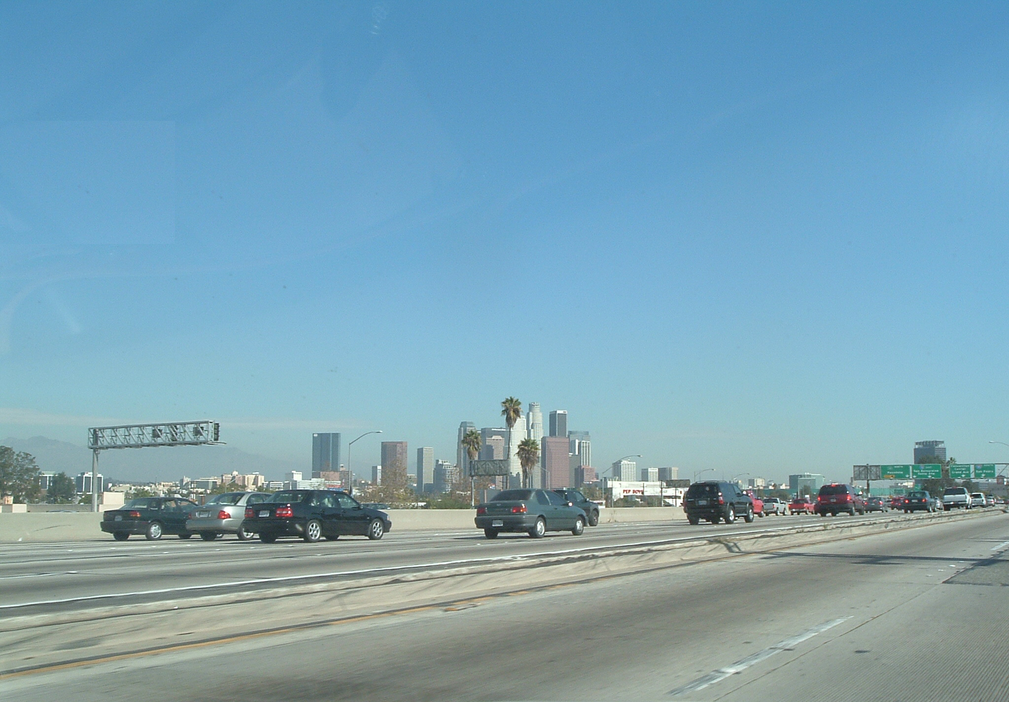 Downtown Los Angeles and its historic Broadway theatre district (file photo)