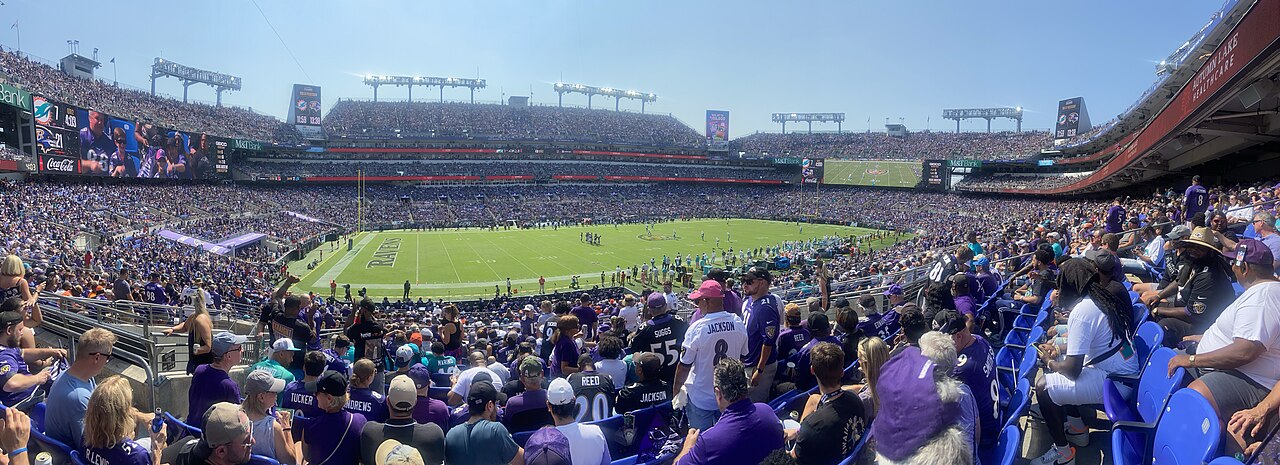 M&T Bank Stadium on a fall Sunday in Baltimore. File photo.