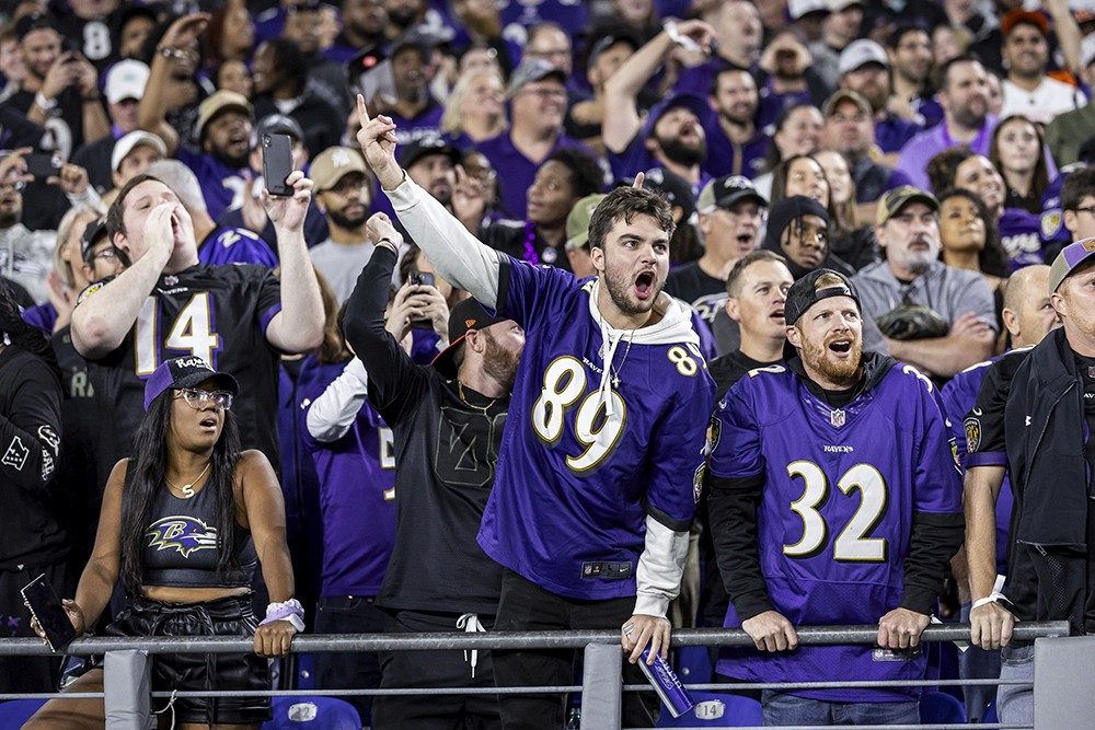 Ravens fans at M&T Bank Stadium