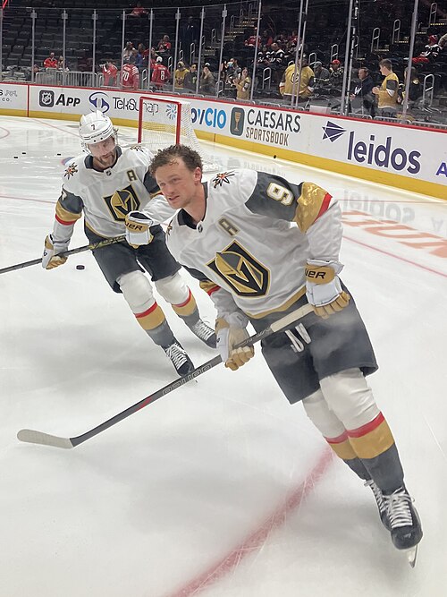 Vegas Golden Knights stars Jack Eichel and Alex Pietrangelo.