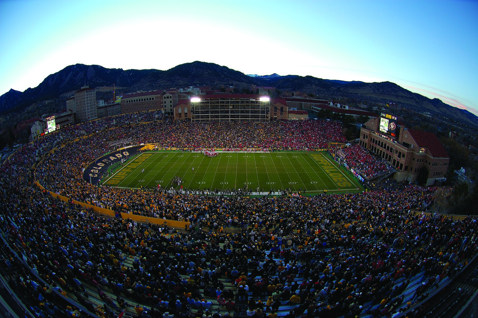 Folsom Field in Boulder, Colorado, home of the Colorado Buffaloes