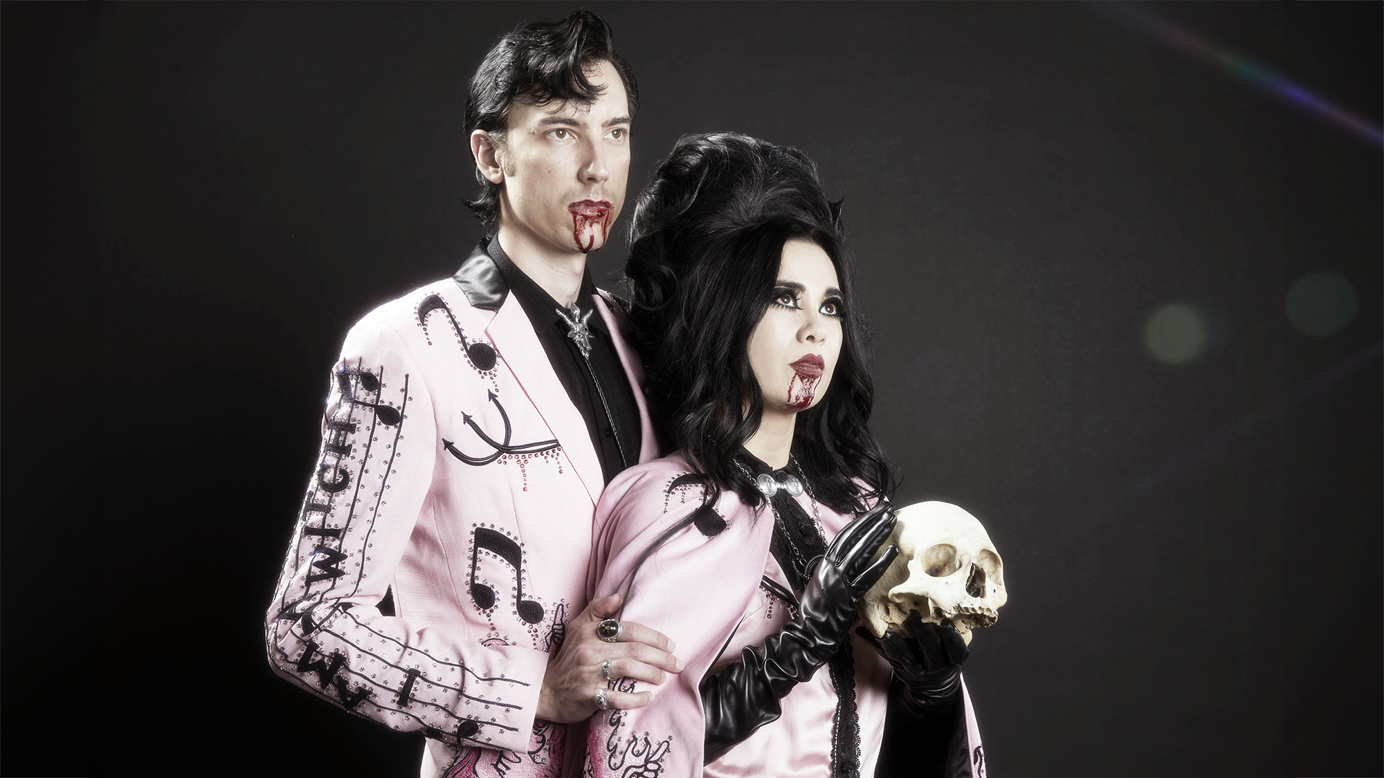 Twin Temple in their signature stage attire