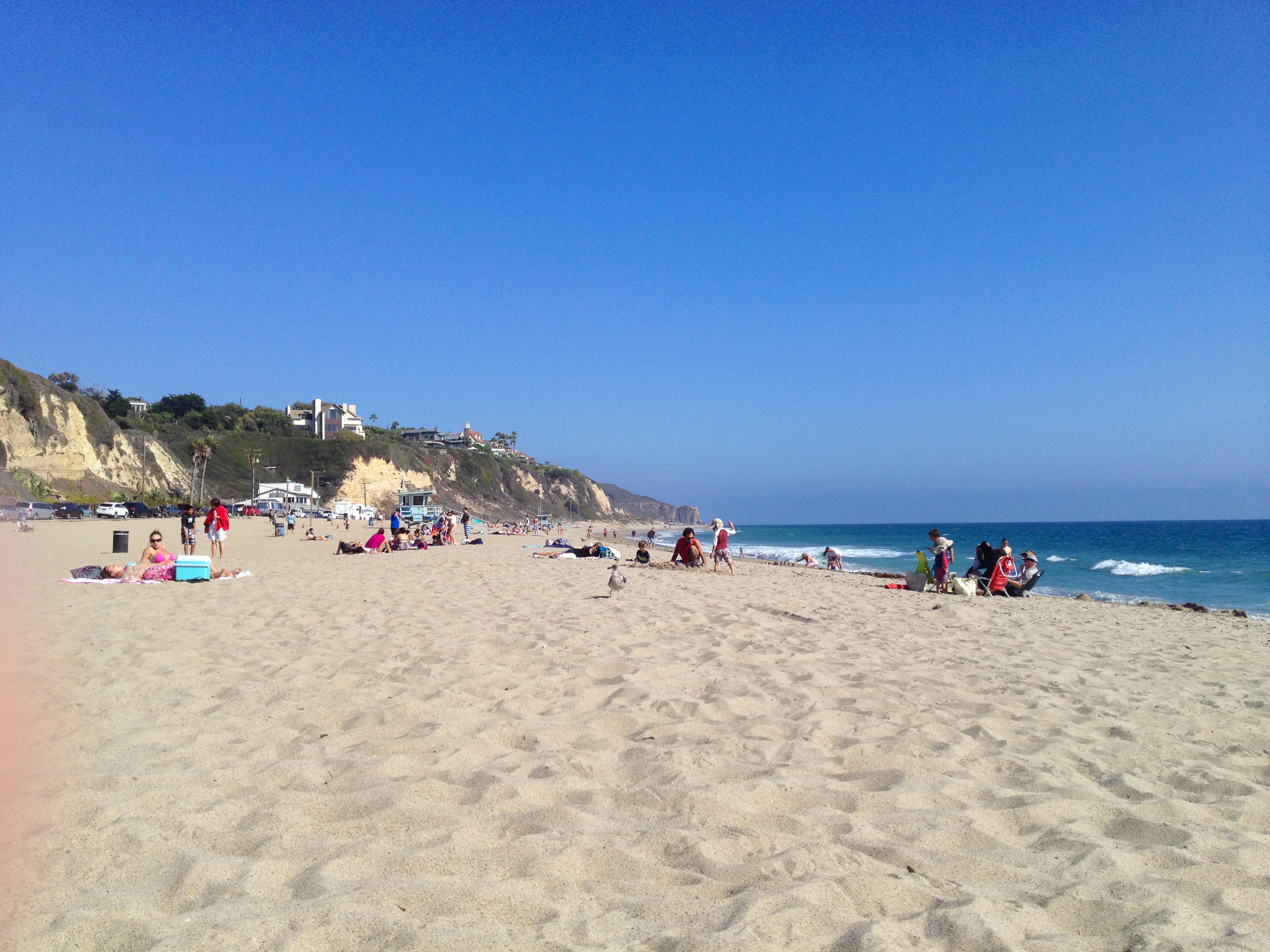 Paradise Cove in Malibu, California, where a kayaker was reportedly attacked by a shark on Sunday morning