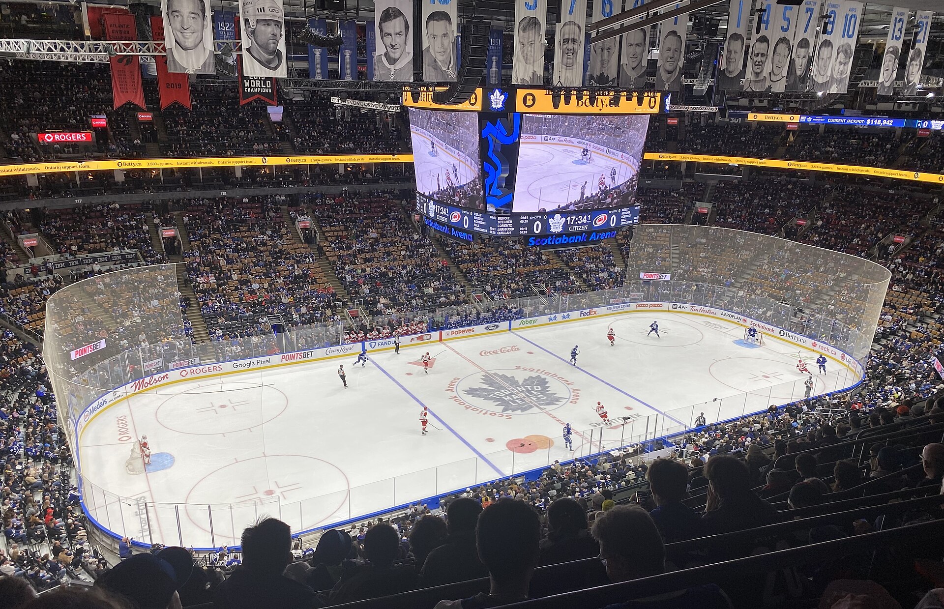 Scotiabank Arena in Toronto, home of the Maple Leafs (file photo)