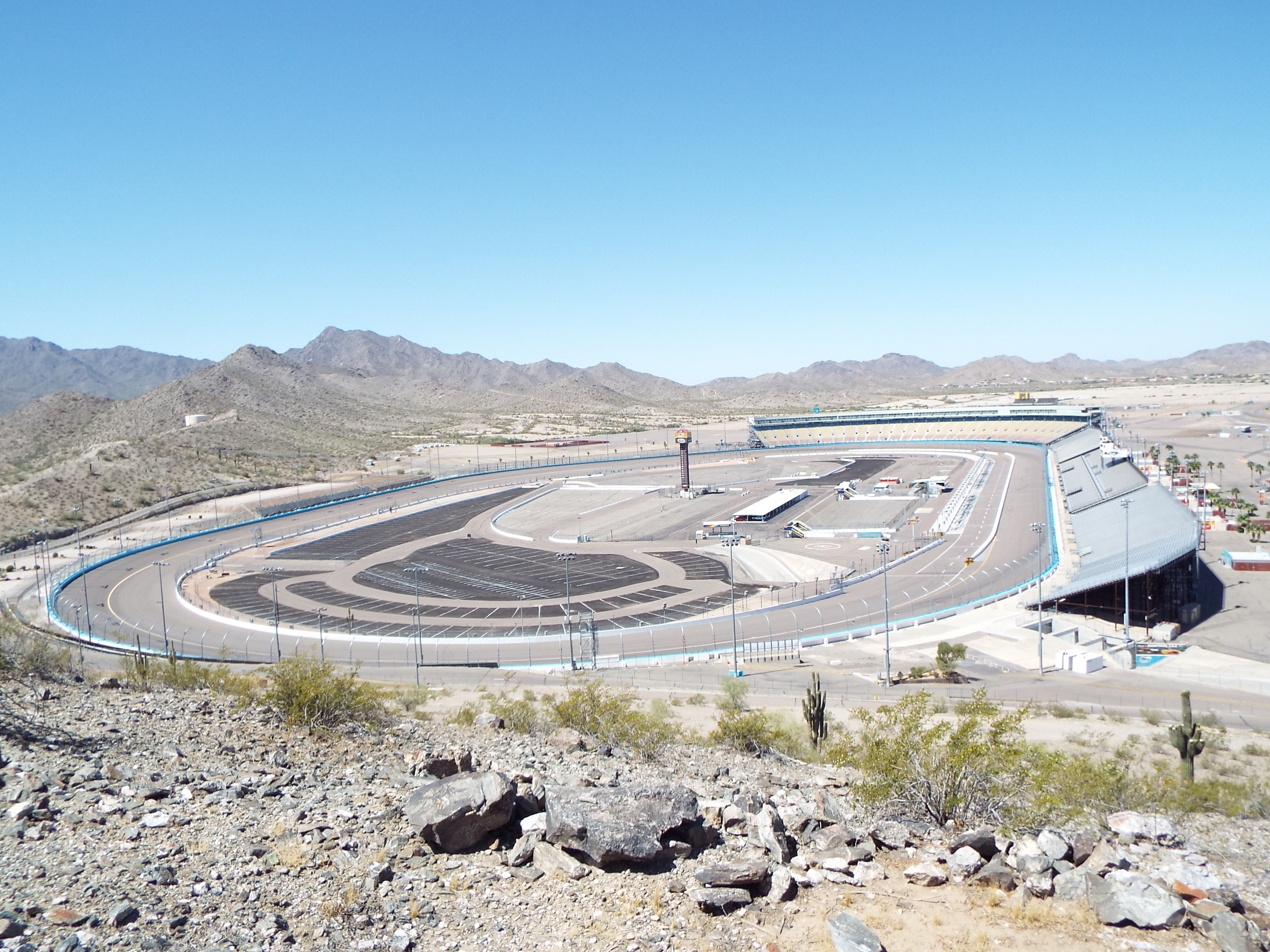 Phoenix Raceway in Avondale, Arizona, viewed from Monument Hill (file photo)