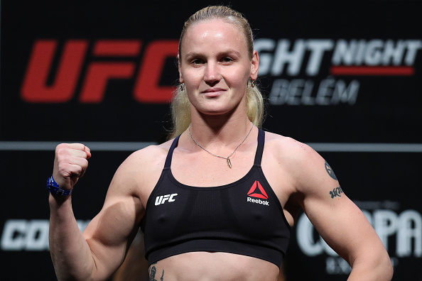 Valentina Shevchenko at a UFC weigh-in &mdash; file photo