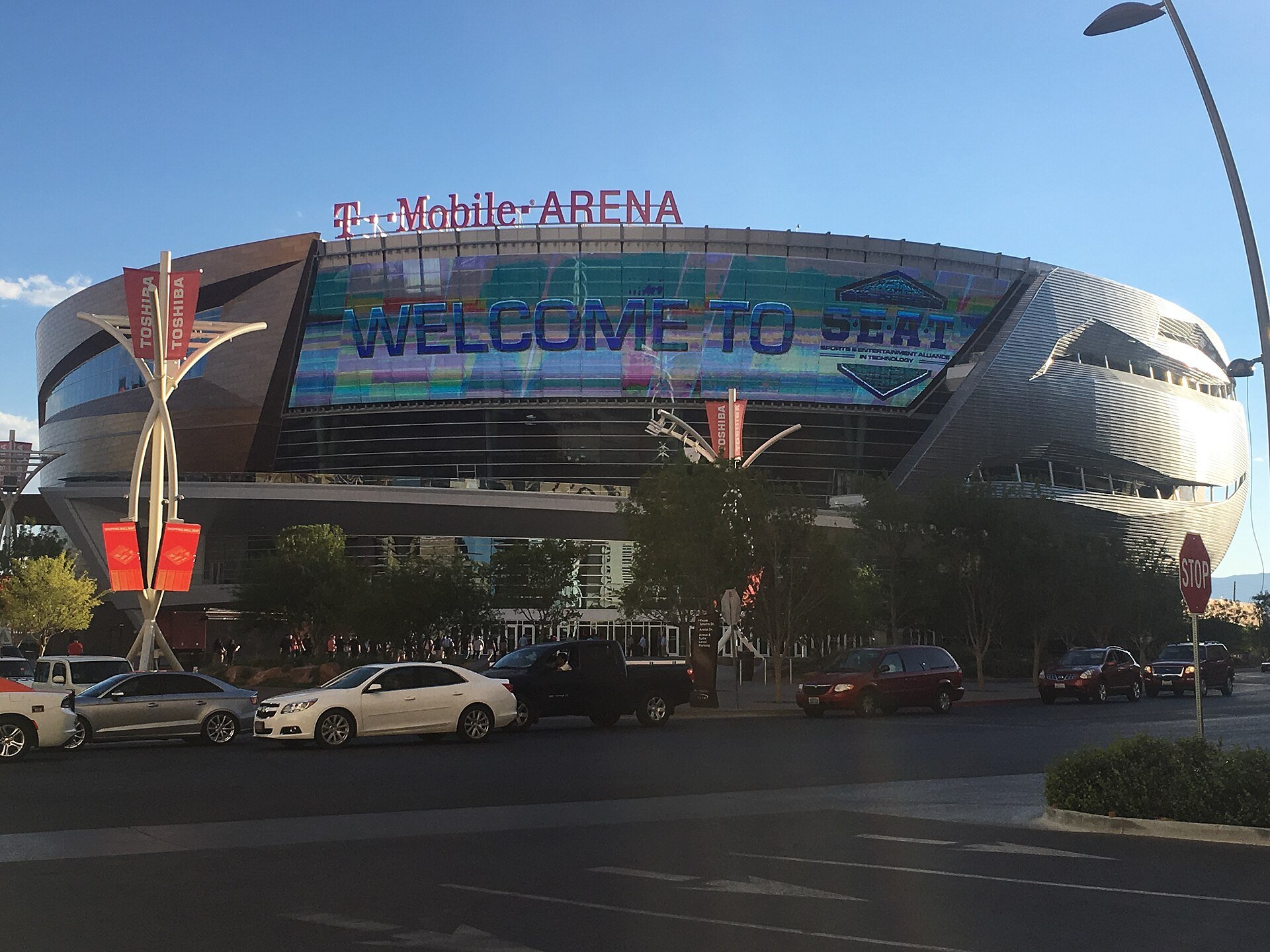 T-Mobile Arena in Las Vegas, home of the first three NBA Cup championships
