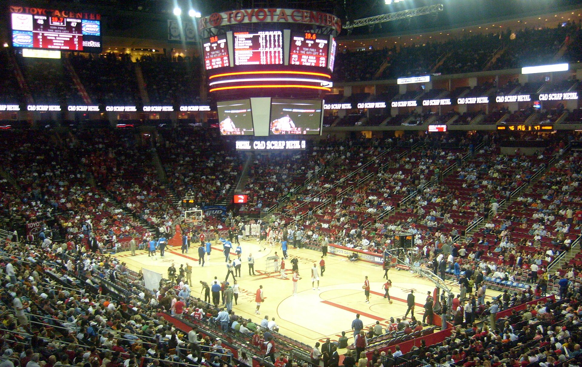 Inside the Toyota Center in Houston, home of the Rockets (file photo)