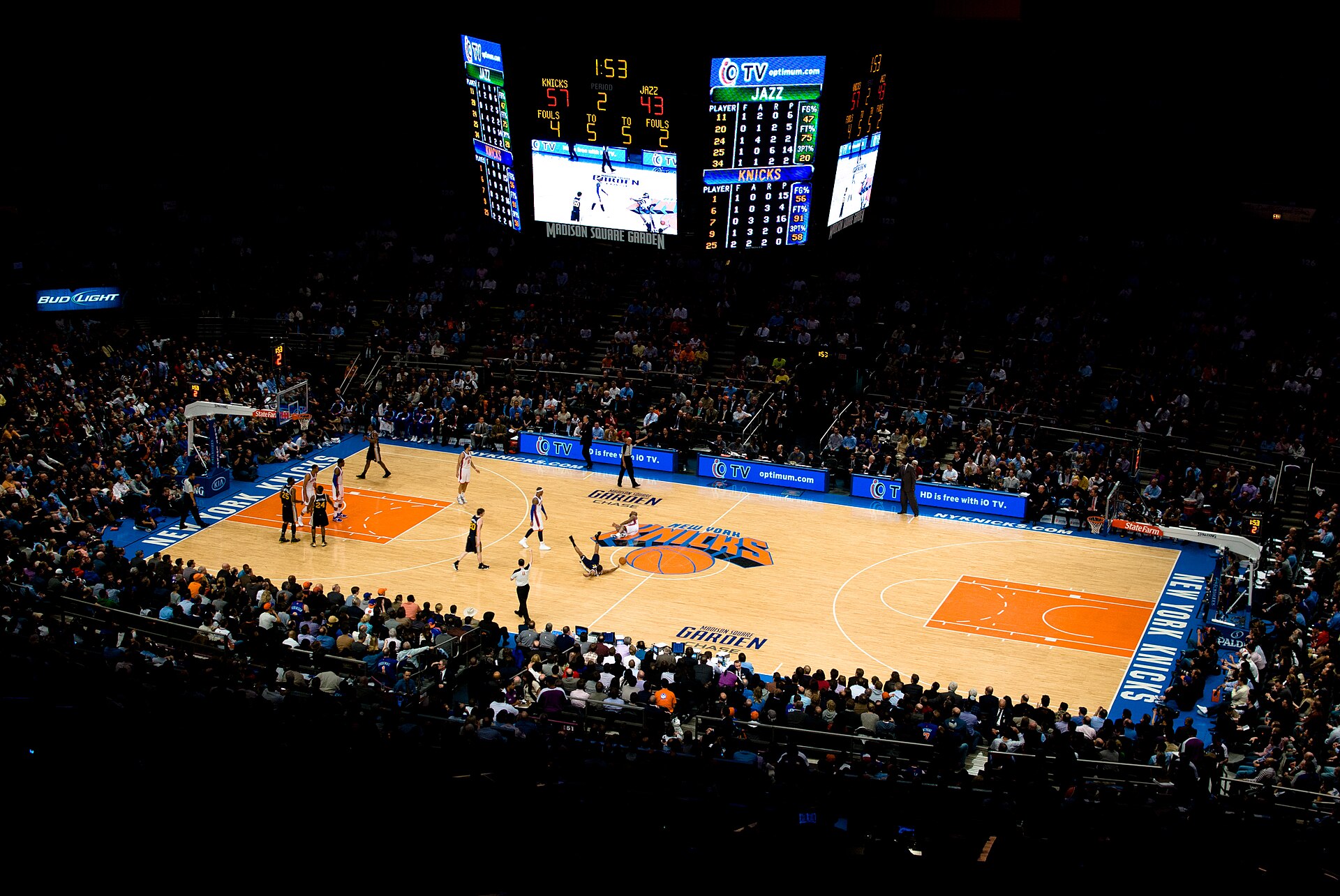 The New York Knicks playing at Madison Square Garden (file photo)