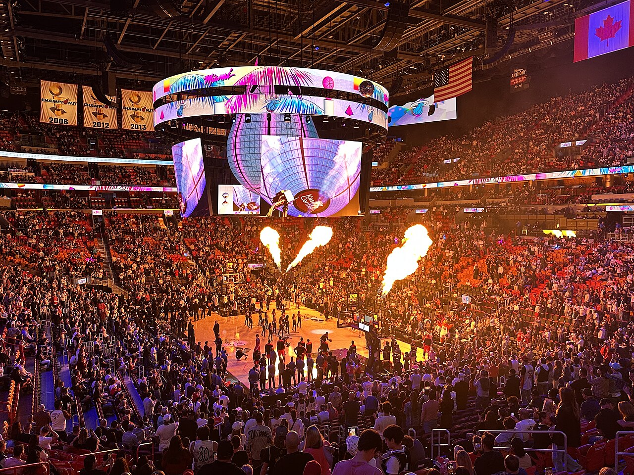 Kaseya Center in Miami before a Miami Heat game (file photo)