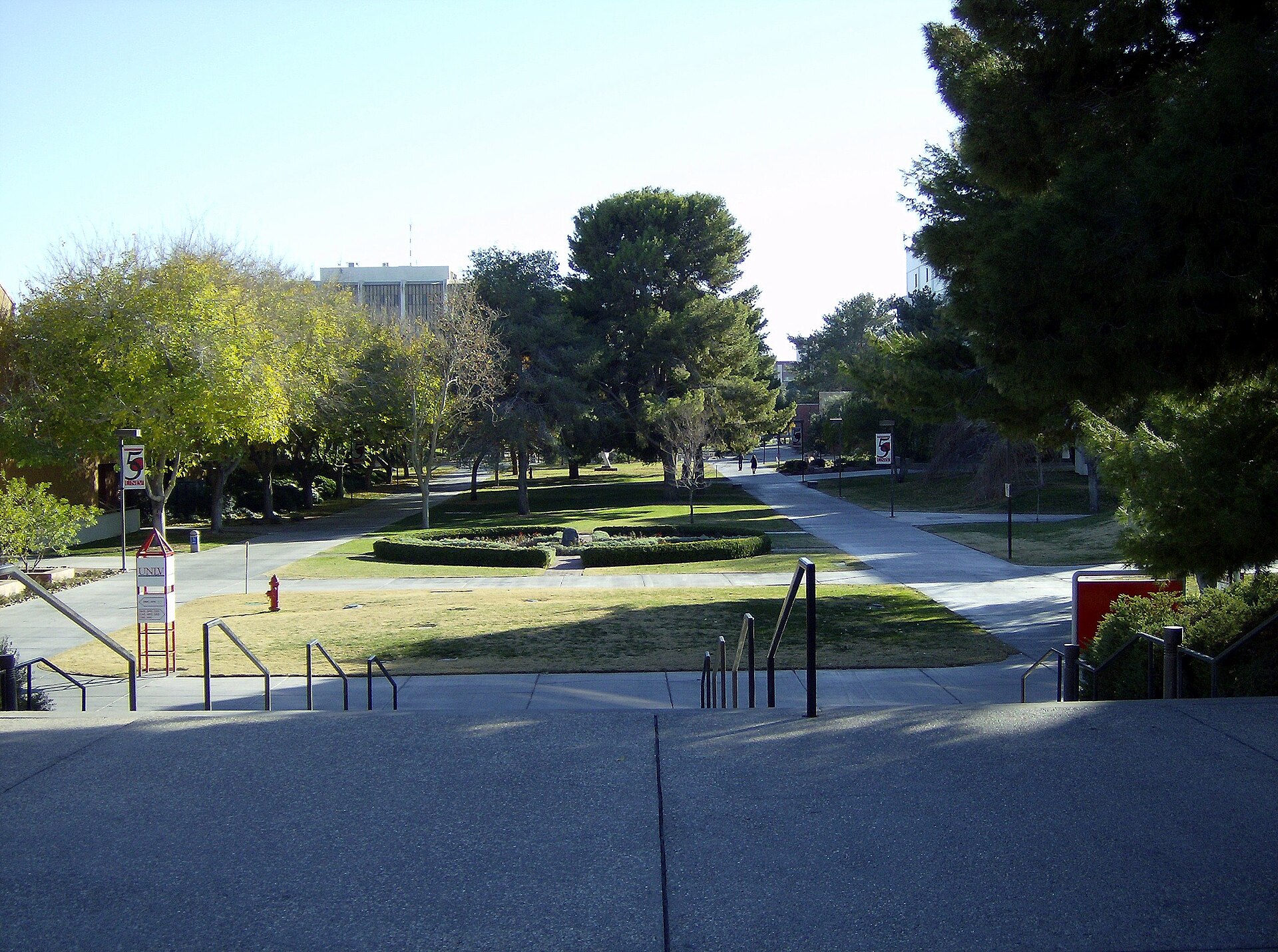 UNLV campus in bright daylight, Las Vegas