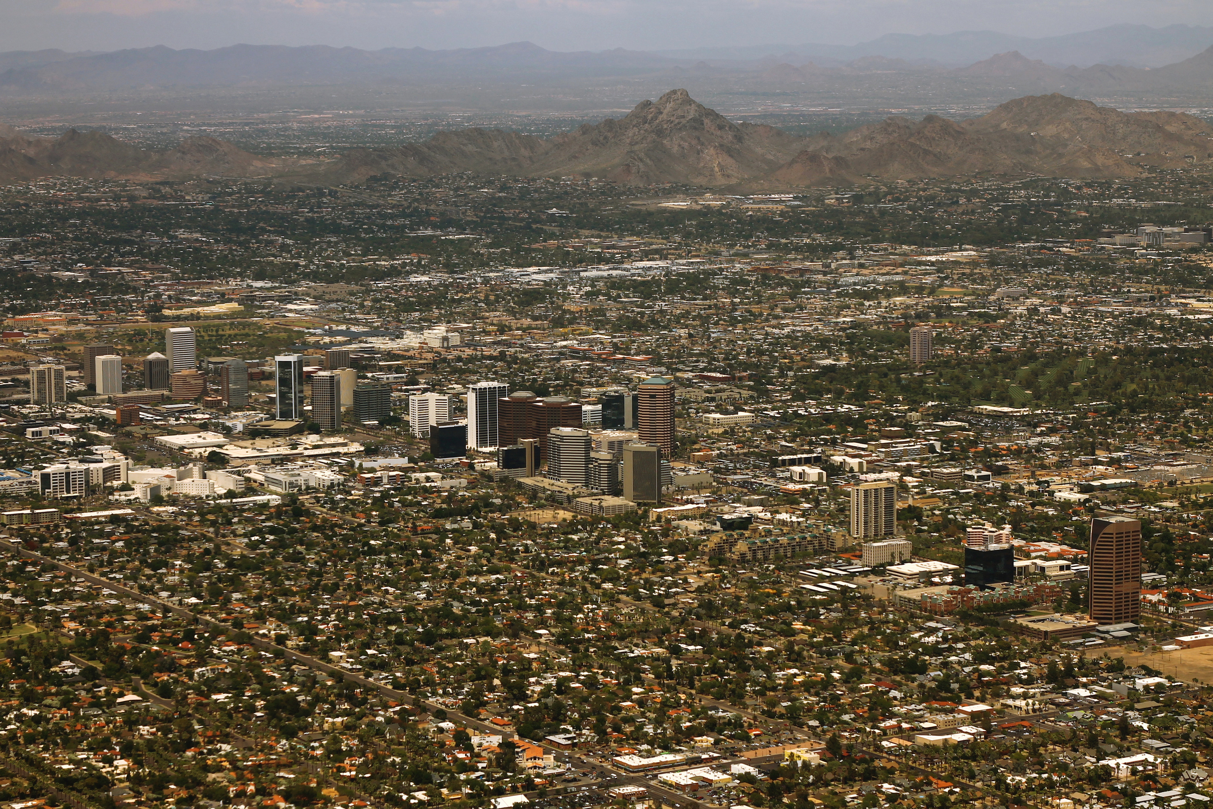 Central Avenue in downtown Phoenix, Arizona