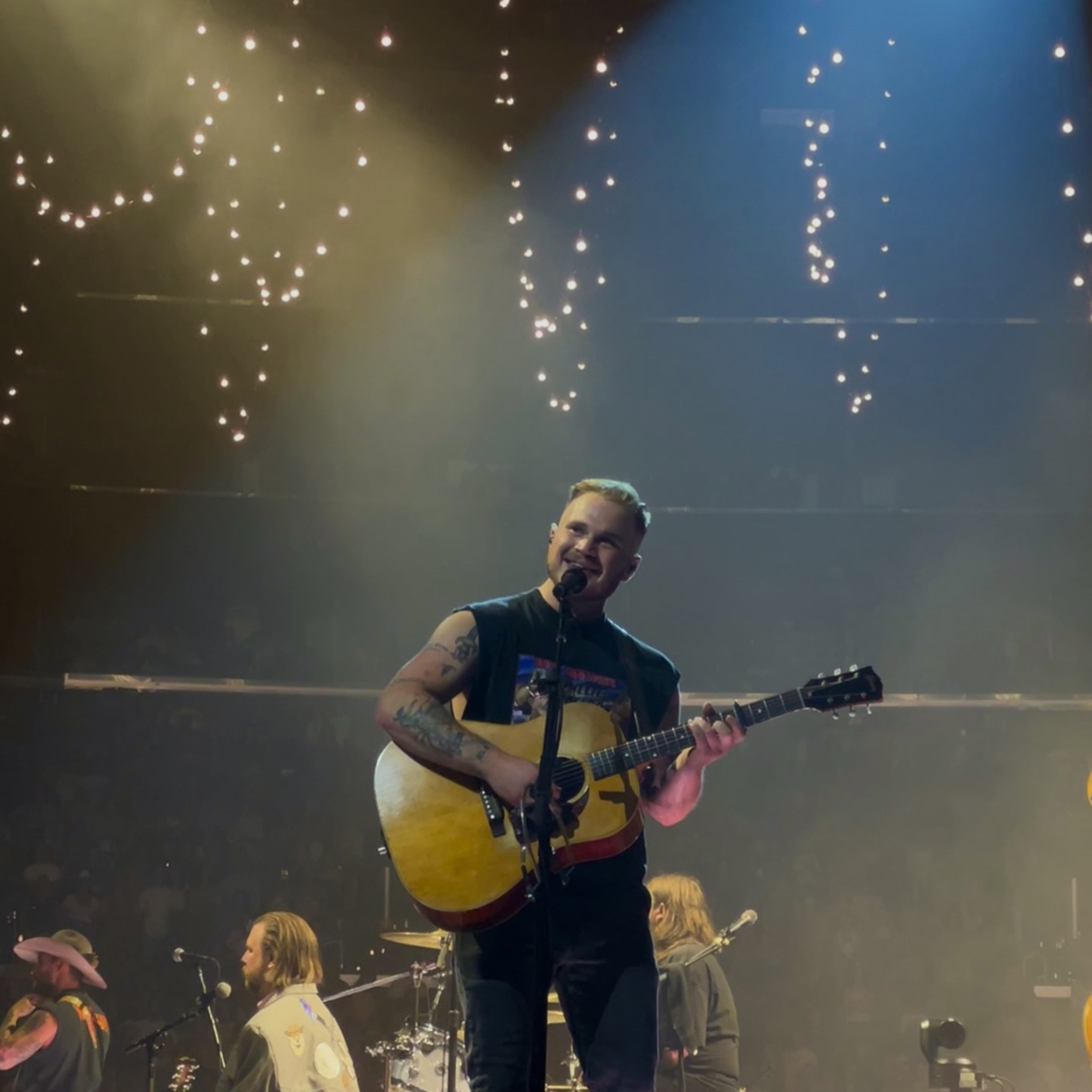 Zach Bryan performing at Crypto.com Arena in Los Angeles in 2023 (file photo)