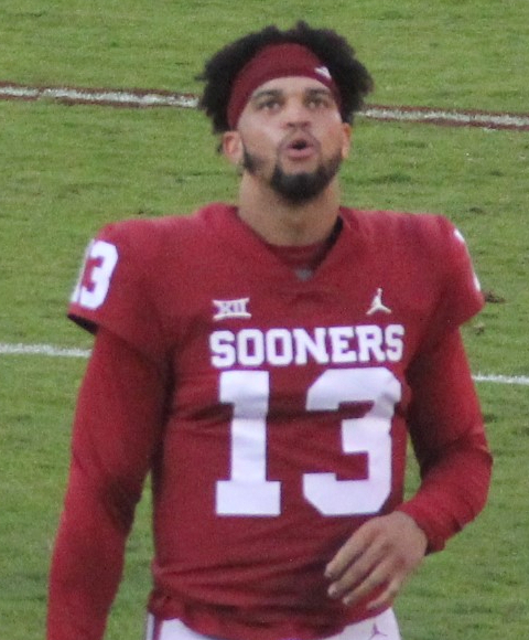 Caleb Williams during his college career at Oklahoma