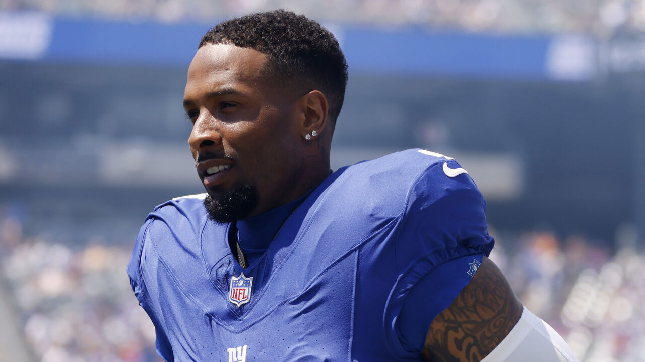 Odell Beckham Jr. in a New York Giants uniform