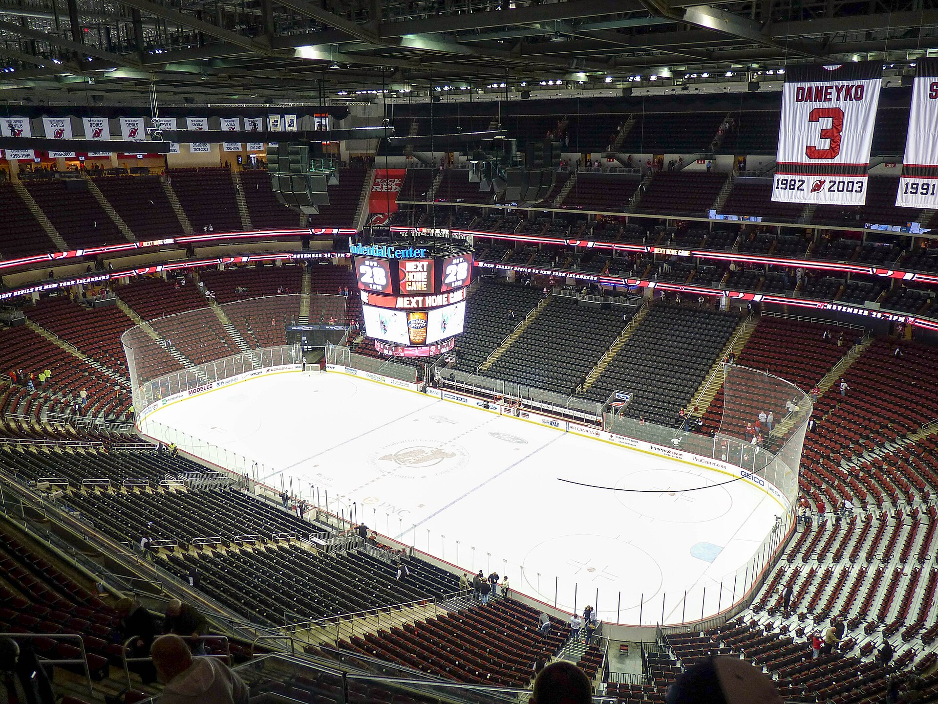 The Prudential Center hockey rink in Newark (file photo)
