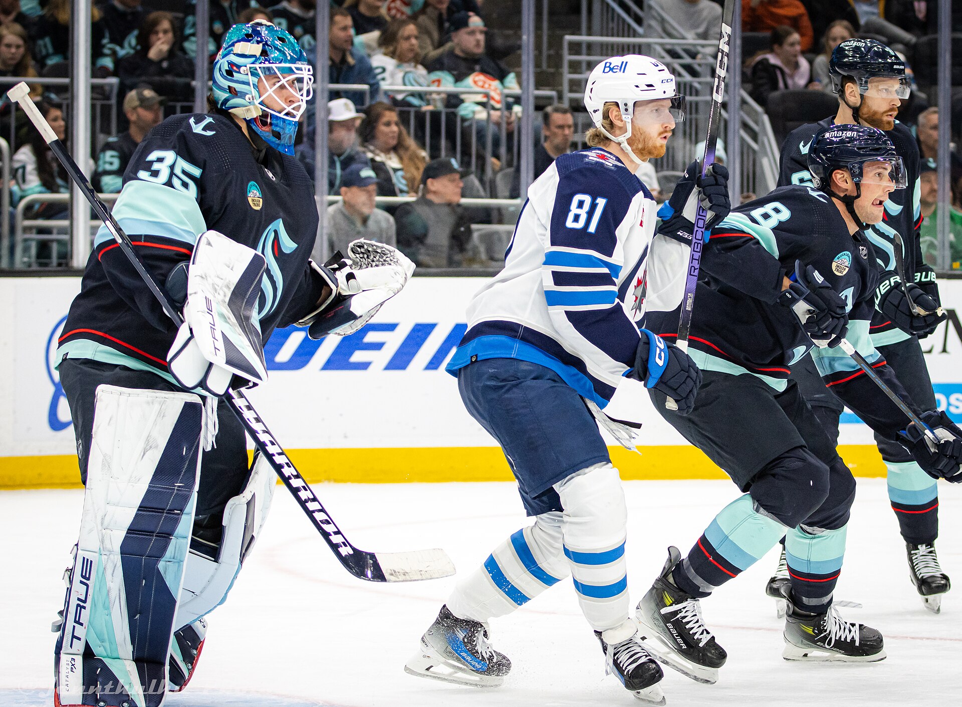 Kyle Connor of the Winnipeg Jets - two goals including the late winner against Colorado