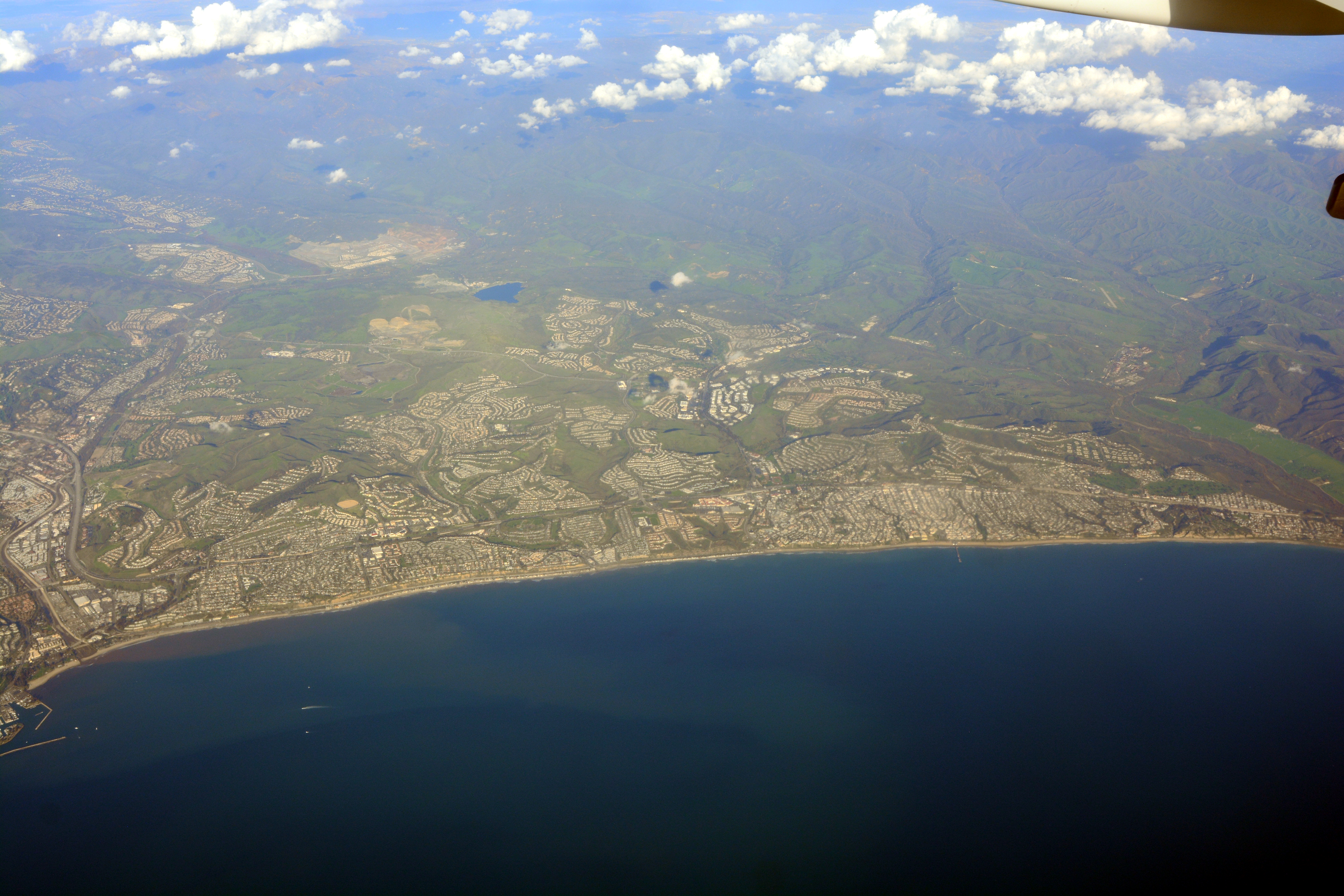 An aerial view of the San Clemente coastline in Orange County (file photo)