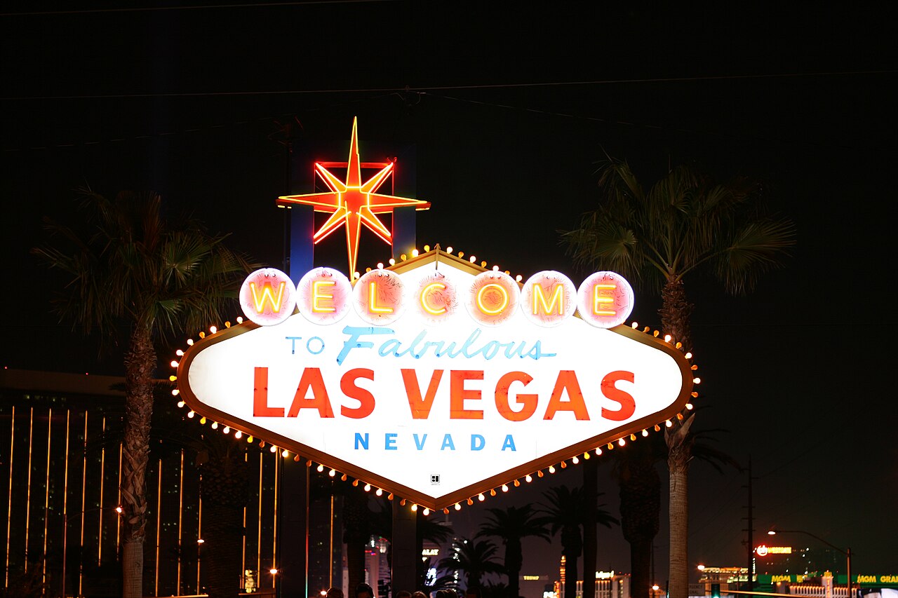 The Las Vegas Strip in daylight, home to the MGM Grand Theater