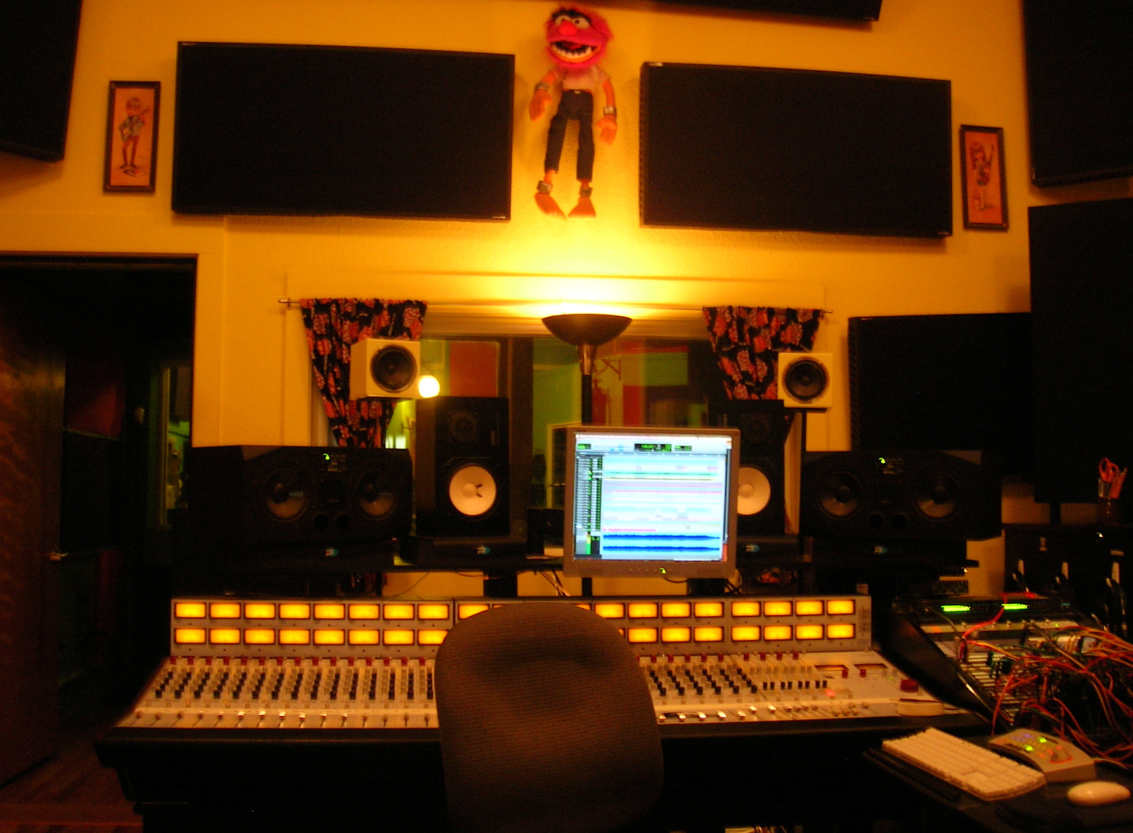 A mixing console in a recording studio (file photo)