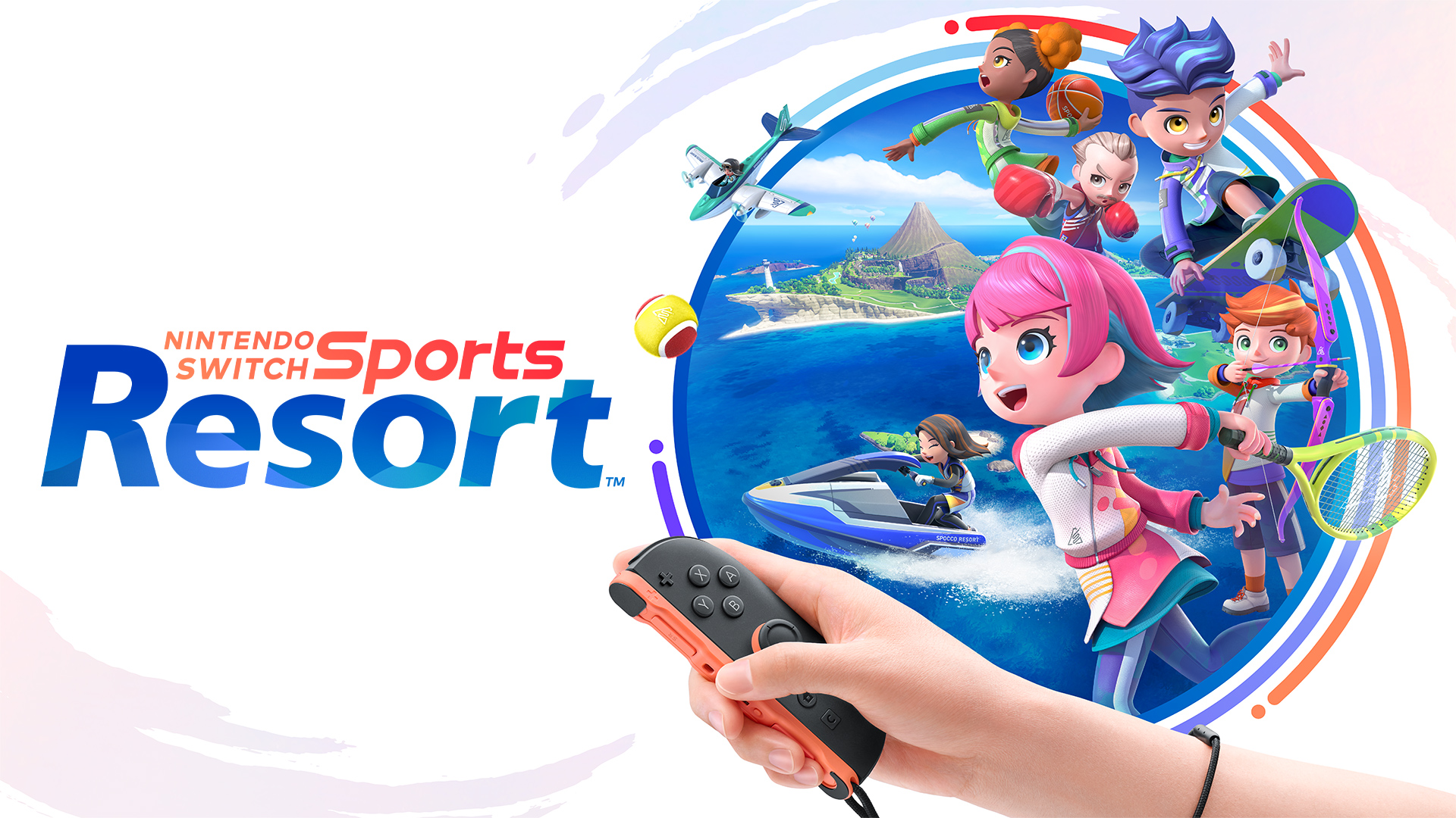 Official key art for Nintendo Switch Sports Resort, the headliner of Nintendo's PAX Aus 2026 booth.