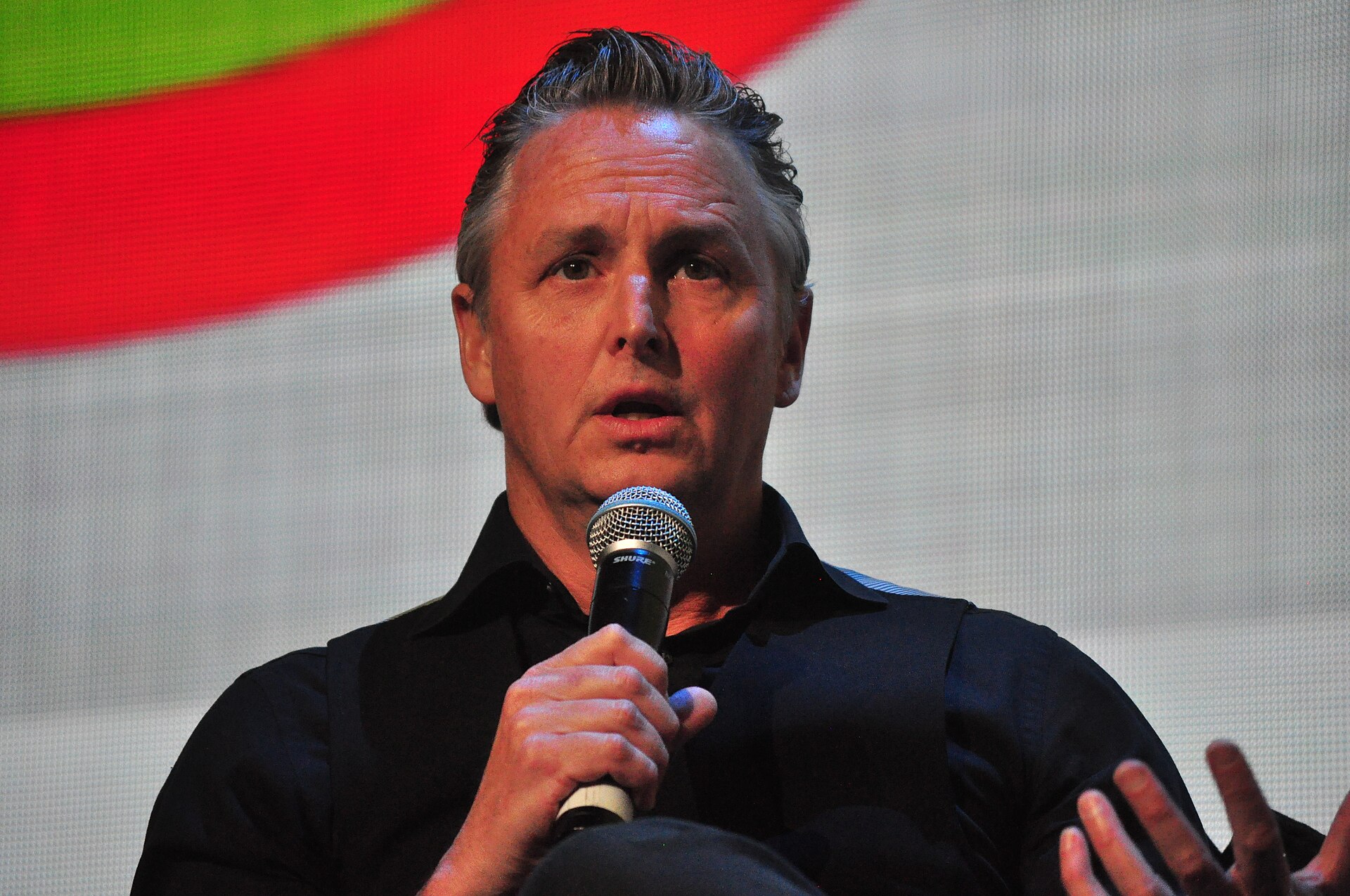 Pearl Jam guitarist Mike McCready performing live