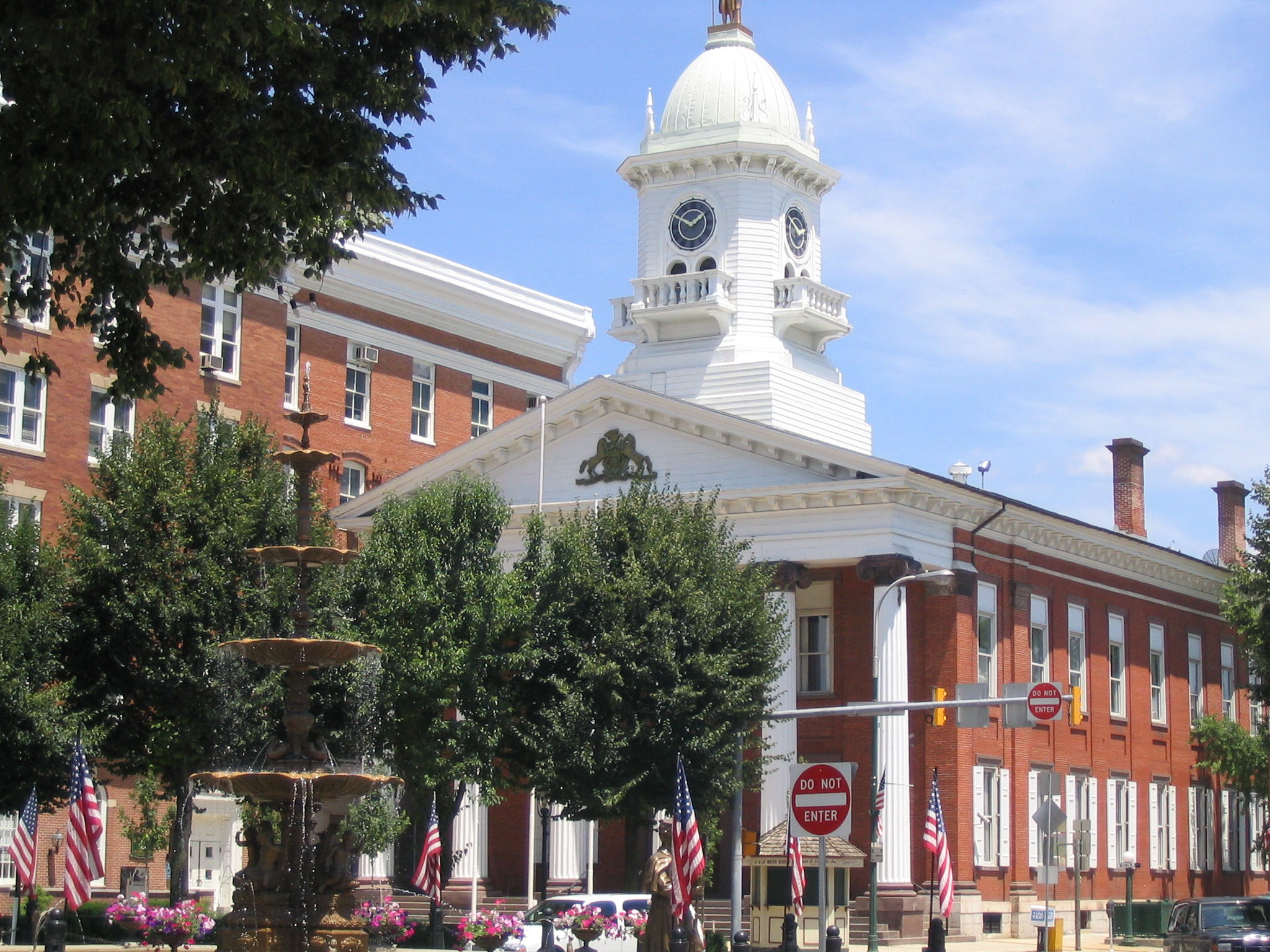 Downtown Chambersburg, Pennsylvania, the Franklin County seat