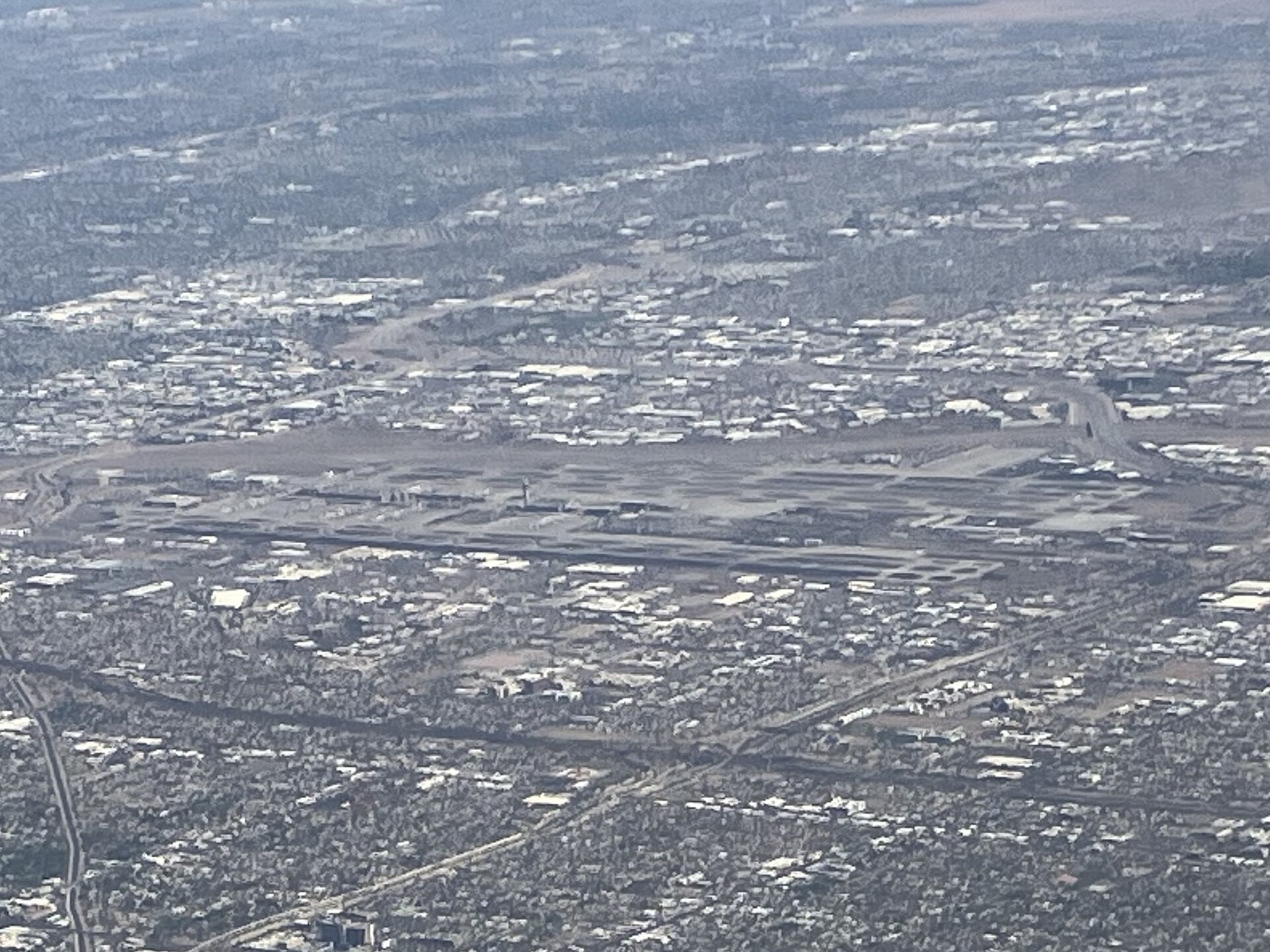 An aerial view of Phoenix Sky Harbor International Airport in 2025
