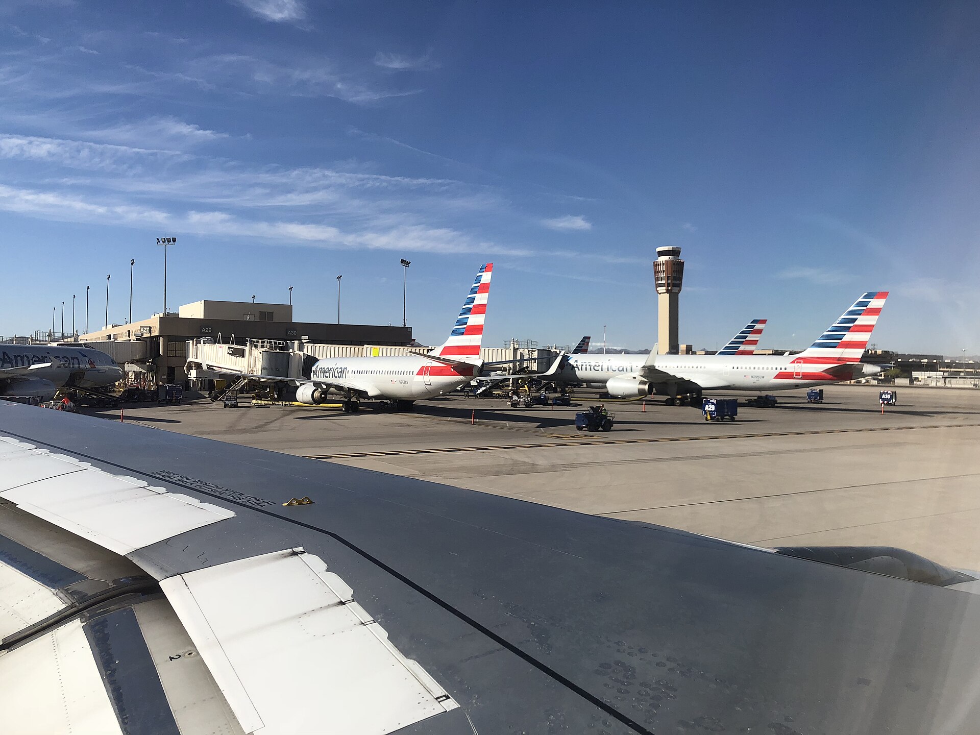 Airliners at Phoenix Sky Harbor International Airport