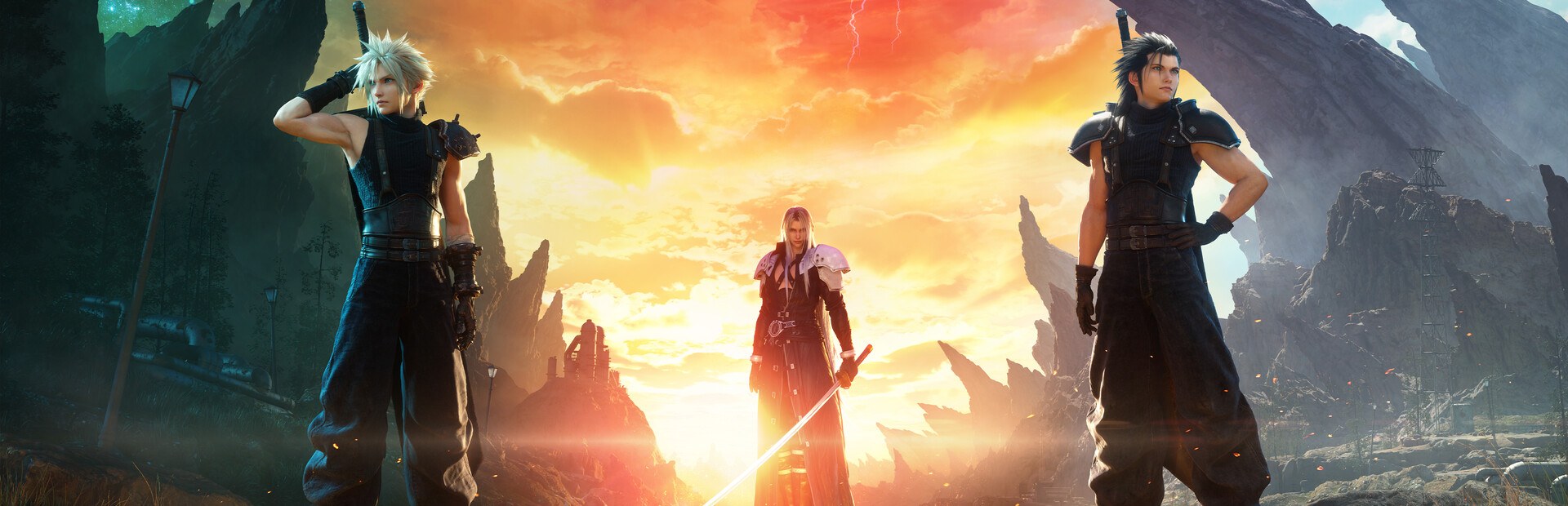 Cloud and Sephiroth in Final Fantasy VII Rebirth key art
