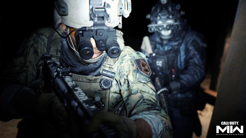 Call of Duty: Modern Warfare soldiers in night-vision gear.