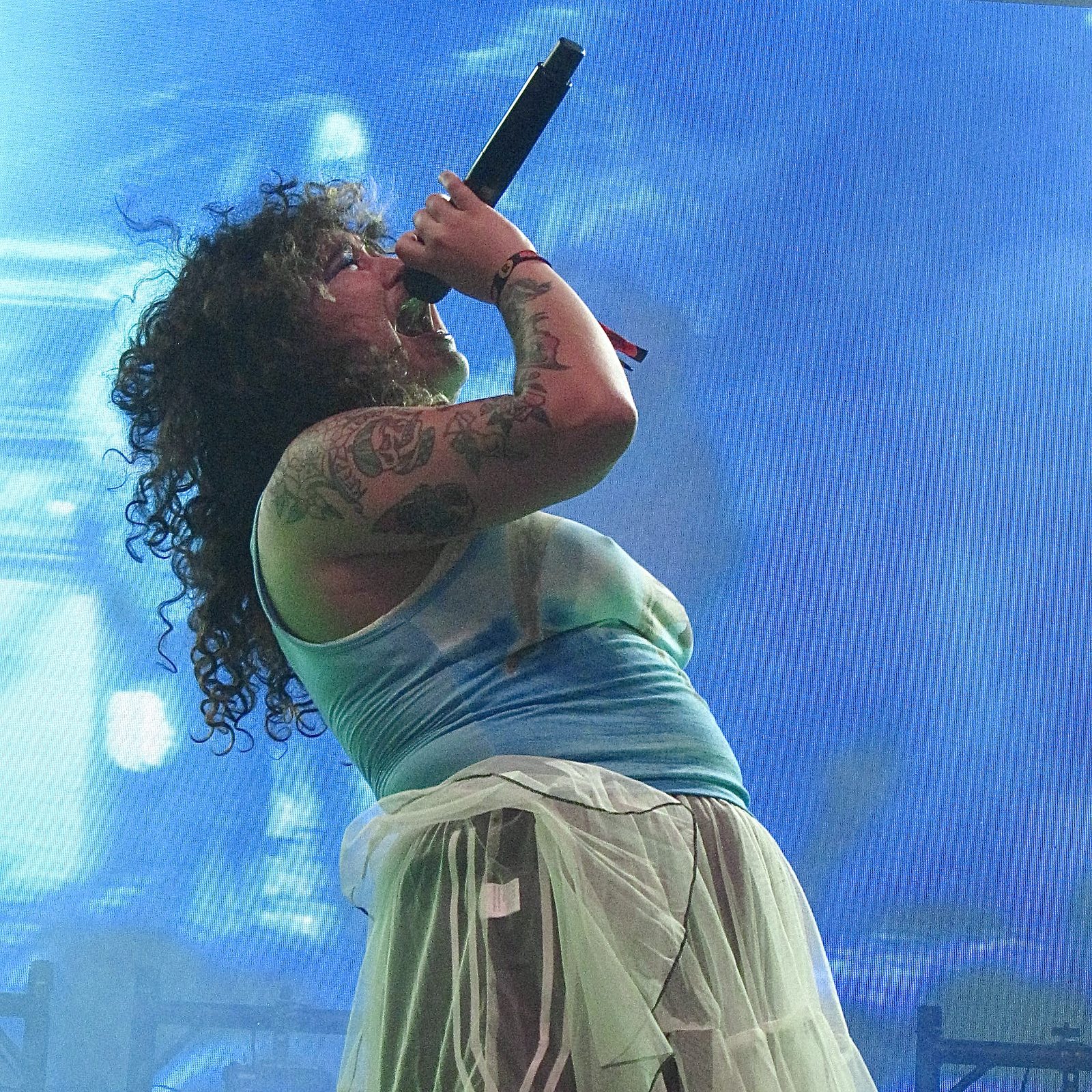 Remi Wolf belting into the mic at Capitol Hill Block Party, Seattle (file photo)