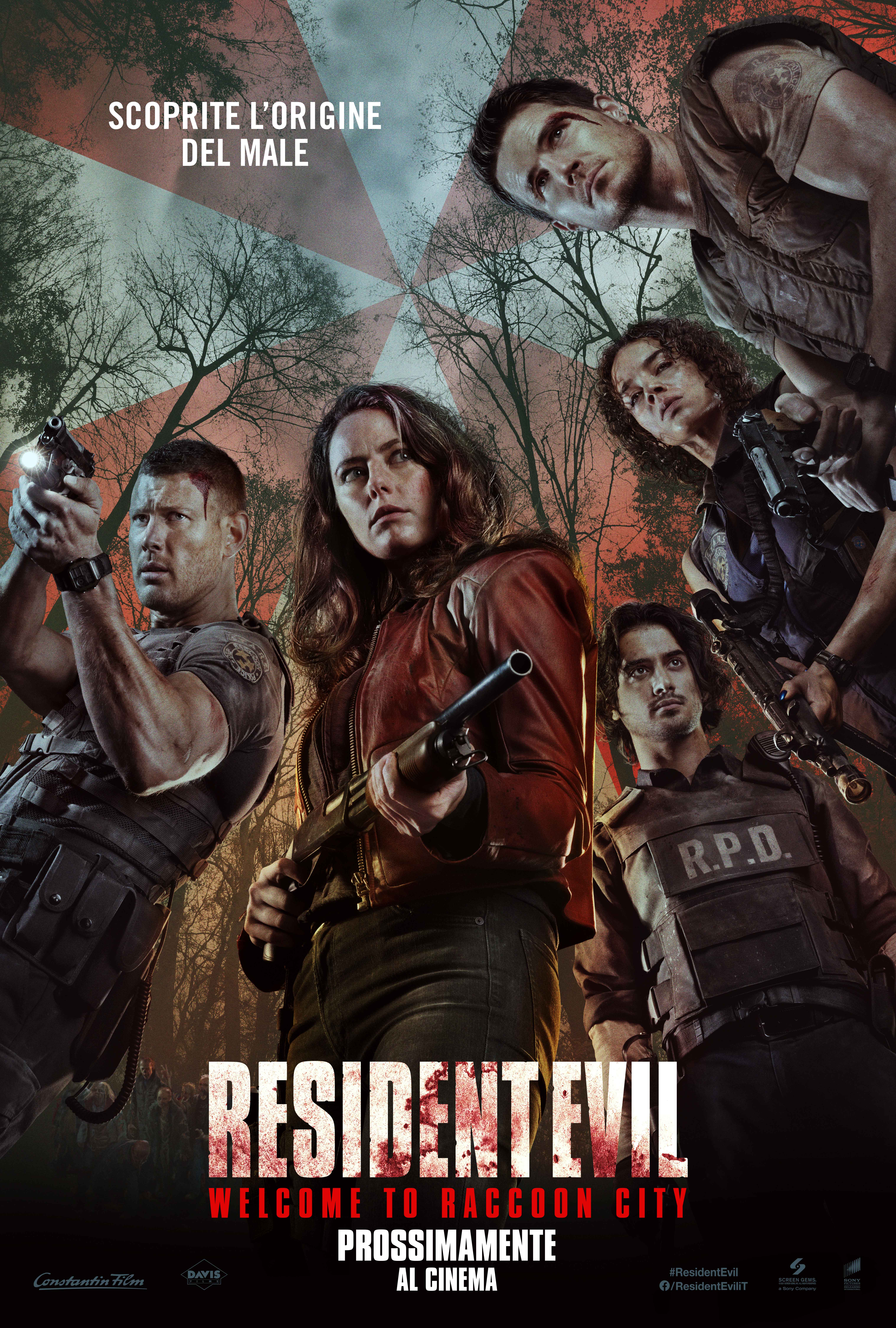 A cinema marquee on the opening weekend of Resident Evil in fall 2026