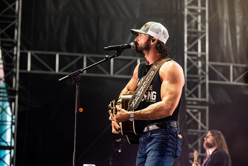 Riley Green live on stage