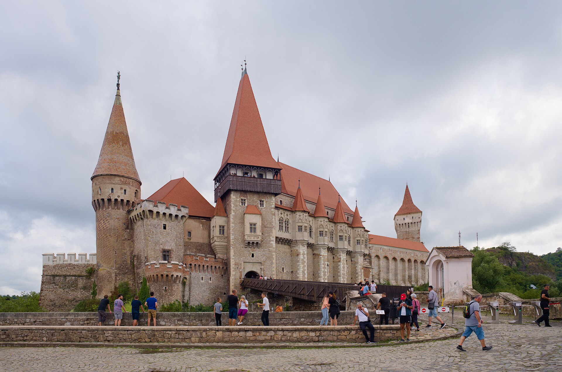 Corvin Castle in Hunedoara, Romania, a dramatic gothic castle - file photo