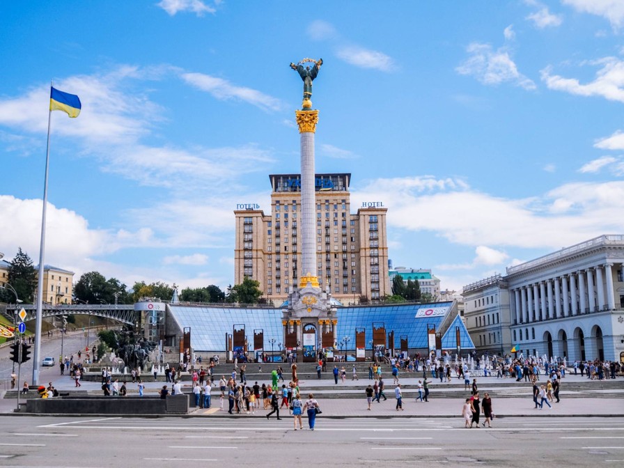 Kyiv, Ukraine, after Russia’s overnight missile-and-drone barrage