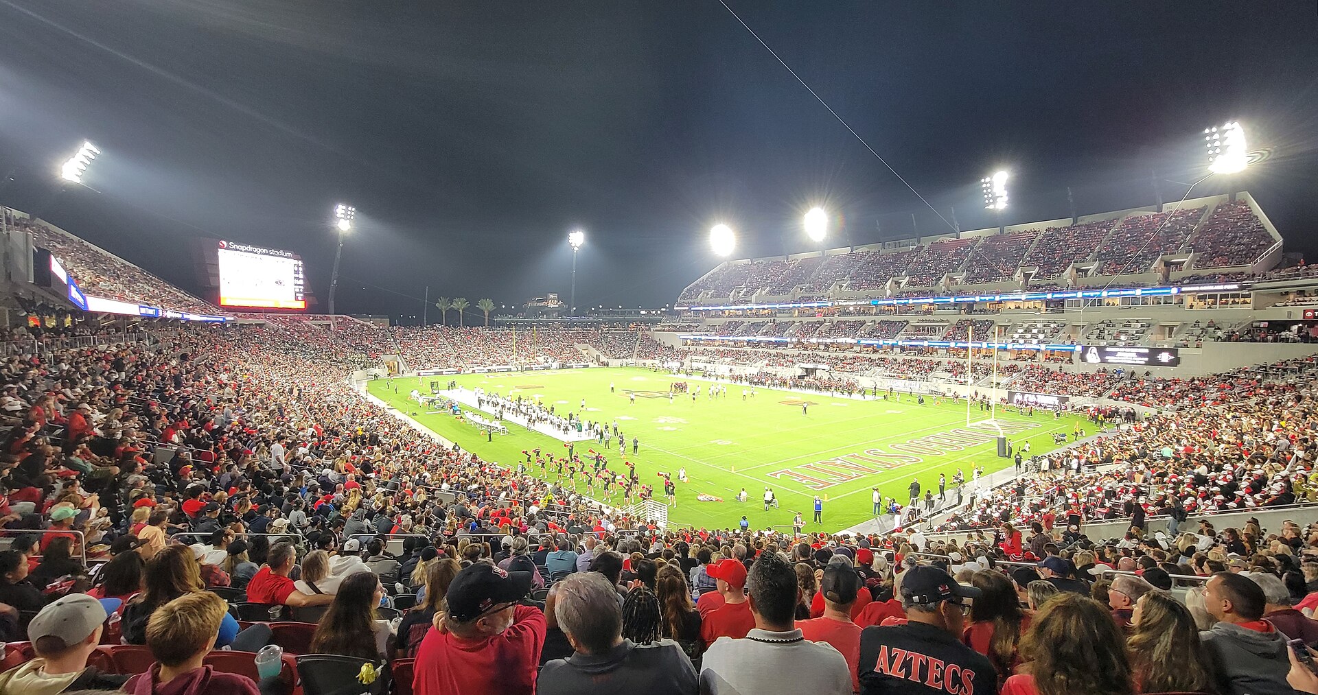 Snapdragon Stadium in San Diego, home of the San Diego State Aztecs