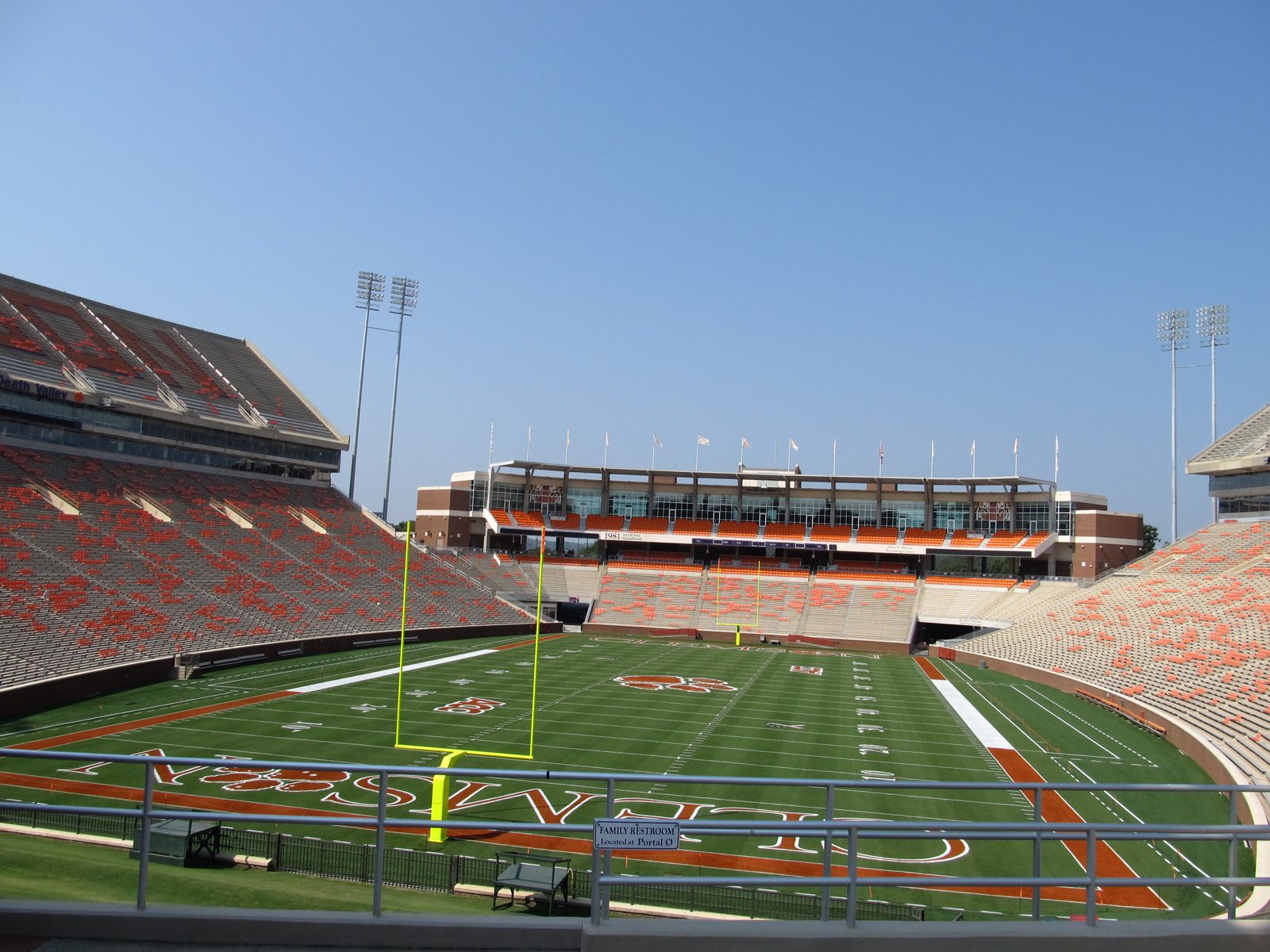 Memorial Stadium in Clemson, South Carolina, home of the Clemson Tigers — the site of Saturday's No. 4 Miami at Clemson primetime game