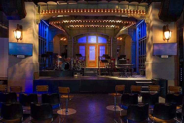 The Saturday Night Live home-base stage at Studio 8H