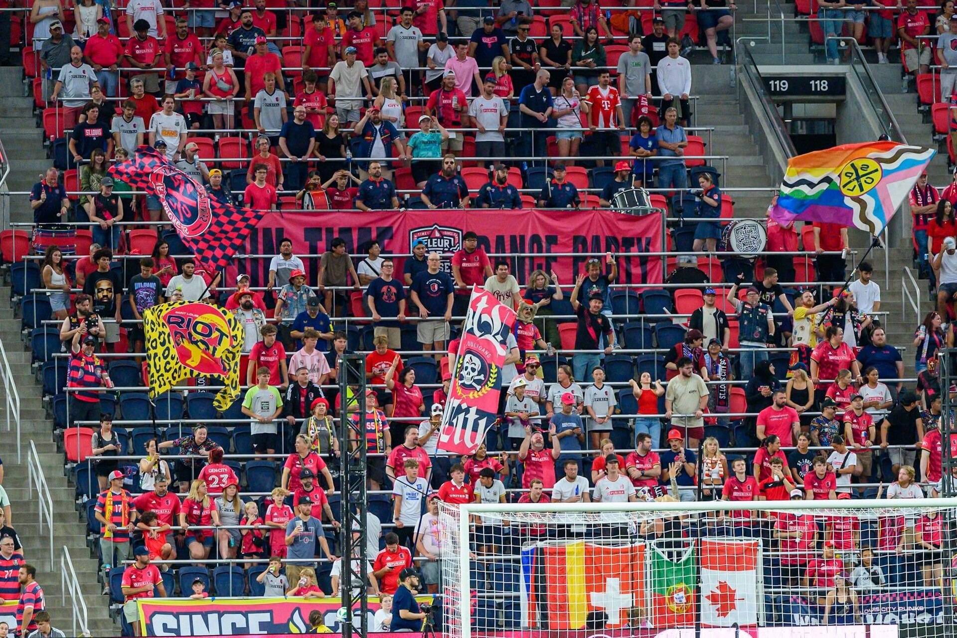 St. Louis CITY SC players in action during a match