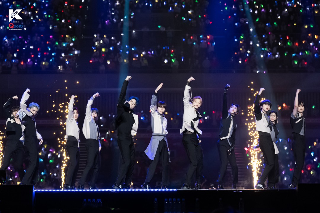 K-pop artists at a music event